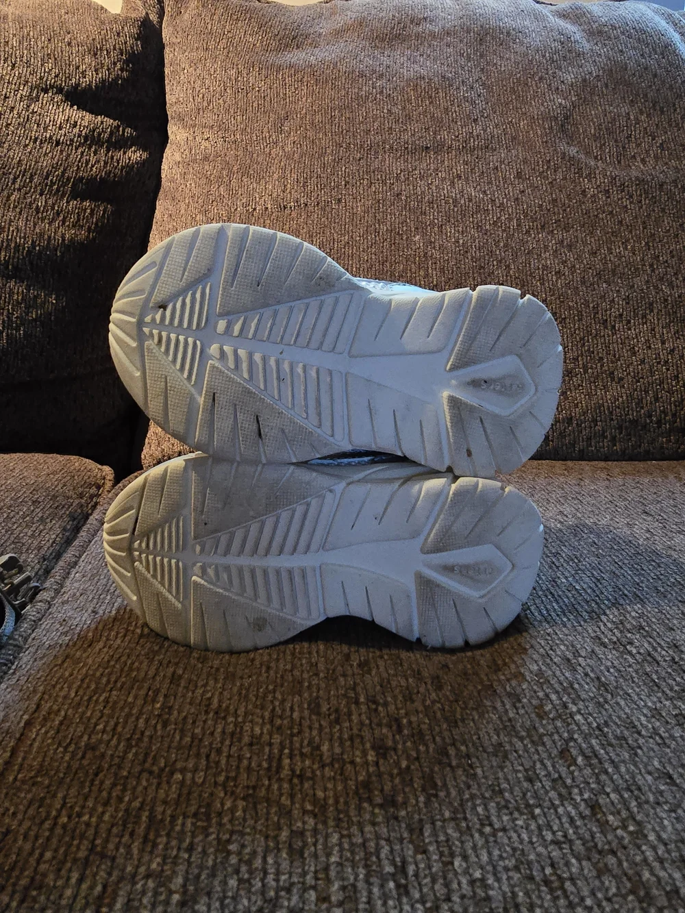 Carter's Light Blue and Green Kids Sneakers with Hook-and-Loop Strap